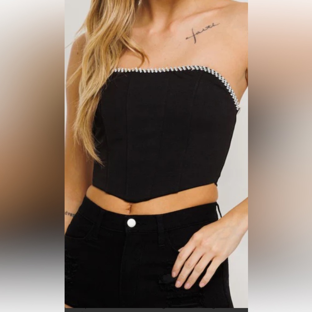 Better Be  brand rhinestone corset NWT